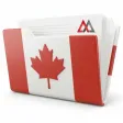 Canada MSB licence documents in a folder with the Canadian flag and the MAXCORP logo