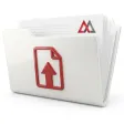 Regulatory reporting documents in a white folder with a report submission symbol and the MAXCORP logo